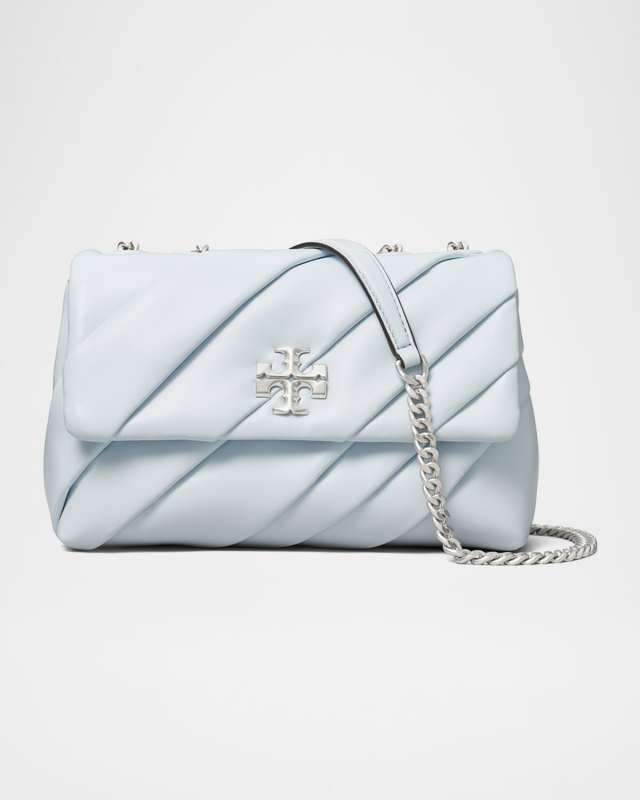 Kira Small Pleated Leather Convertible Shoulder Bag